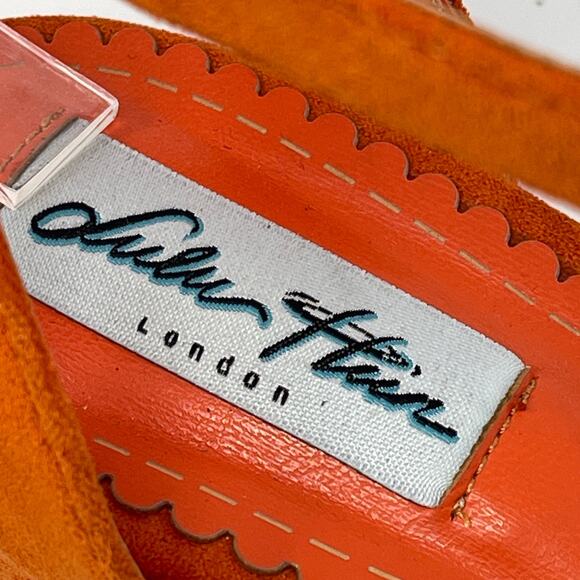 Lulu Hun London Vegan Suede Retro Wedge Sandals Size UK 4.5 US 6.5 - Picture 7 of 10